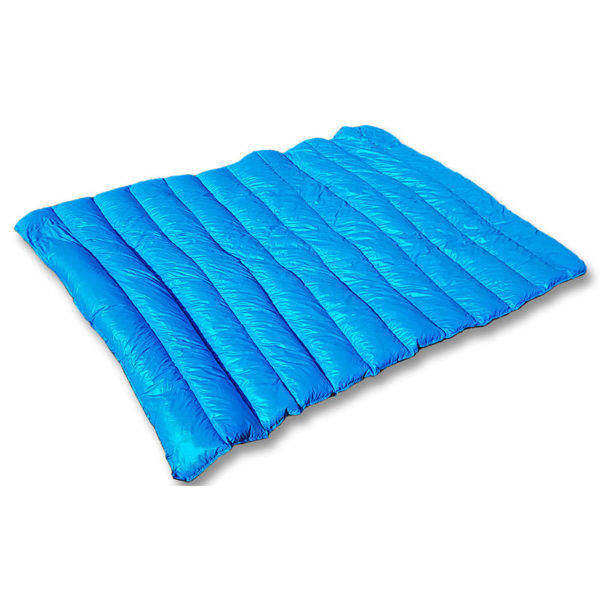 Blue puffy quilt sleeping bag goose down blanket shell